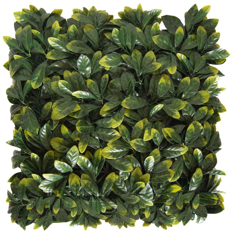 Artificial Green Foliage UV-protected for Outdoor Decor (Set of 4) - Green