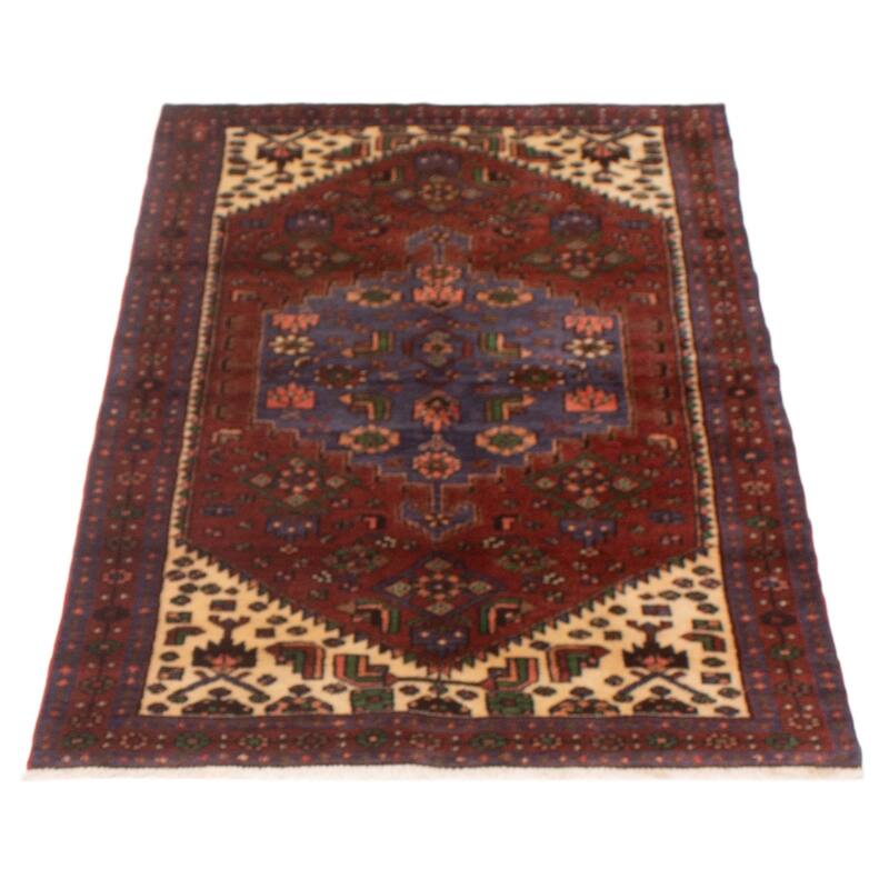 ECARPETGALLERY Hand-knotted Andelz Red Wool Rug - 3'9 x 6'4
