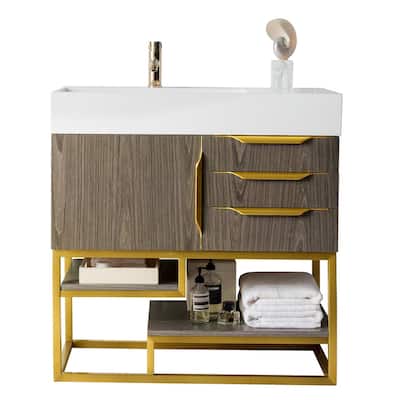 James Martin Vanities 983-V36-R-RG-GW Columbia 36" Free Standing
