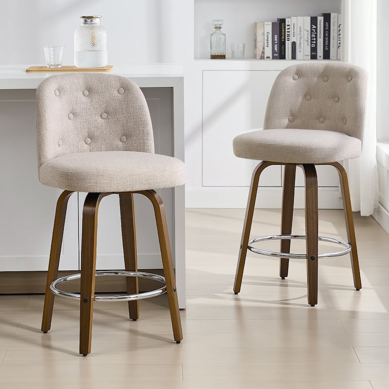 26"/29" Swivel Bar Stools/ Counter Stool with Bentwood Legs