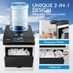 preview thumbnail 8 of 8, Costway 2-in-1 Stainless Steel Countertop Ice Maker Water Dispenser - See Details