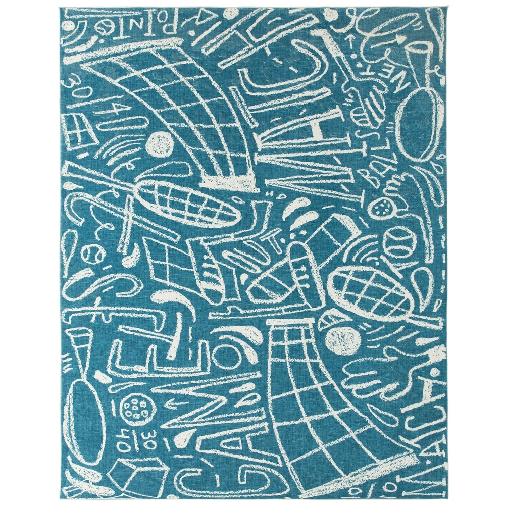 Katie Merz SPORTSGLYPHS Tennis Area Rug