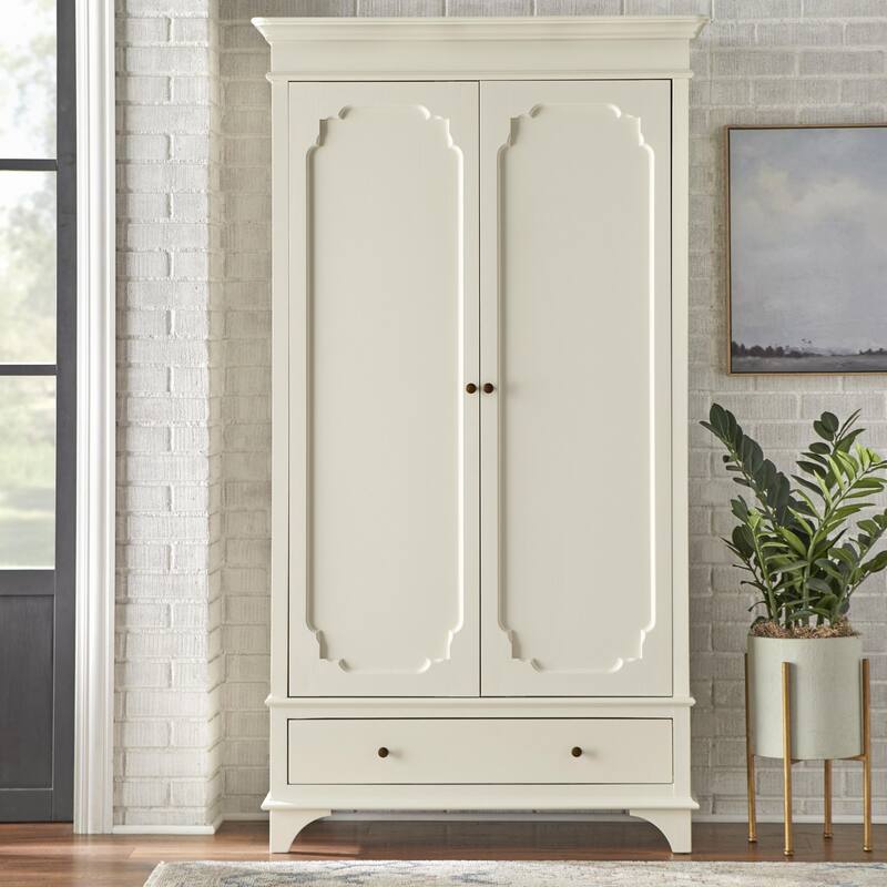 Lifestorey Andrea Armoire - Milk White
