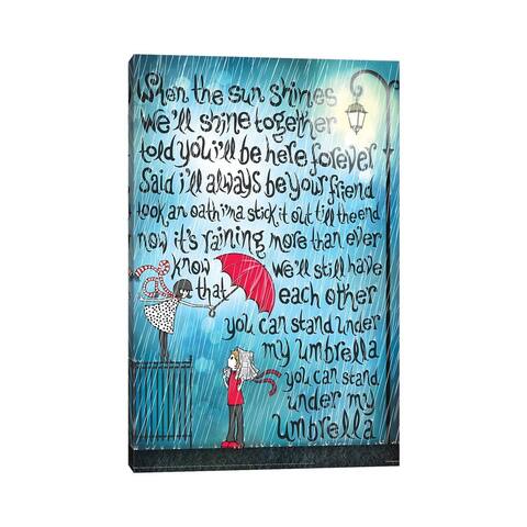 iCanvas "Umbrella" by Nour Tohme Canvas Print