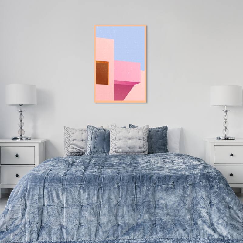 Wynwood Studio Canvas Architecture and Buildings Freeshape Building 7 White and Cream White Vintage Wall Art Canvas Print - 36 x 24