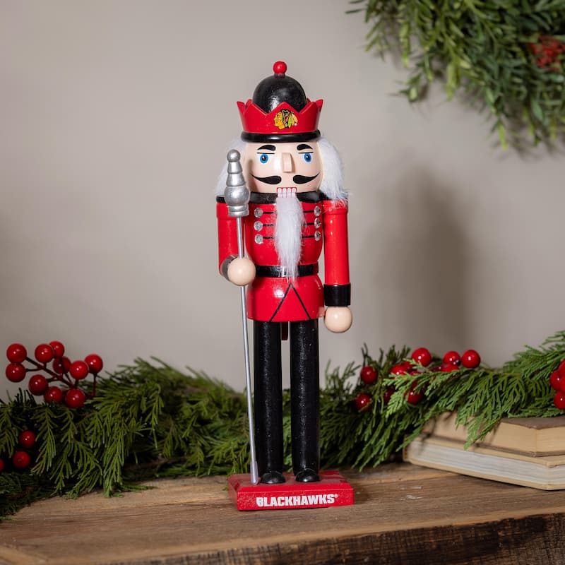 Nutcracker Statue, Chicago Blackhawks - 4.92''W x 4.53''H x 13.78