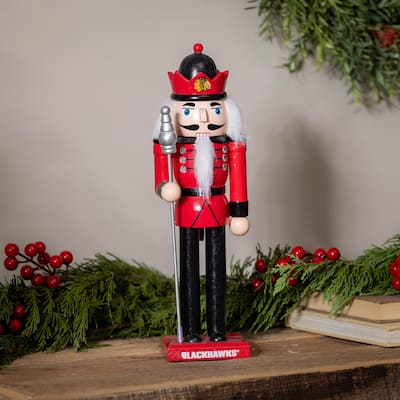 Nutcracker Statue, Chicago Blackhawks - 4.92''W x 4.53''H x 13.78