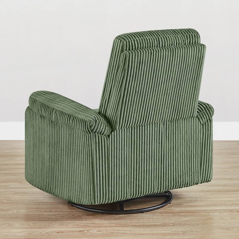 Spruce & Spring Manual Swivel Glider Recliner for Nursery