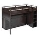 preview thumbnail 22 of 44, Twin Pine Loft Bed with Rolling Cabinet and Desk