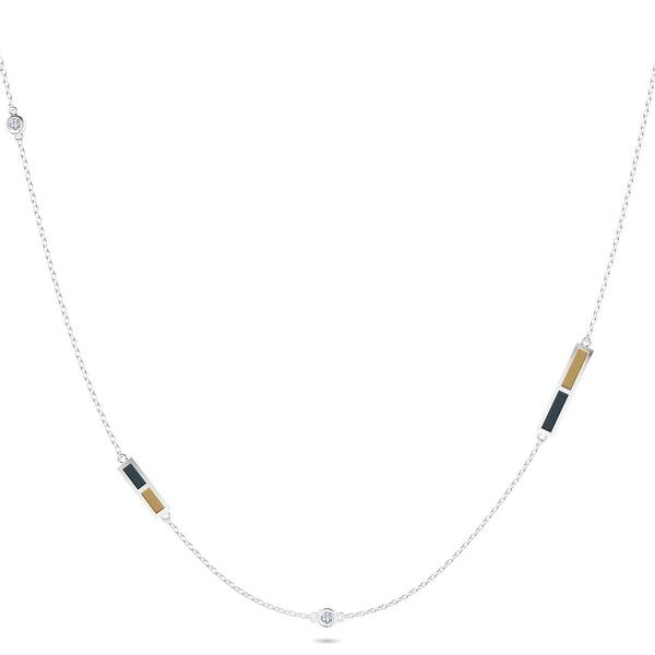 Shop Nhl Vegas Golden Knights Diamond Chain Necklace In Sterling Silver Design By Bixler Overstock 29881413