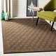 preview thumbnail 3 of 54, SAFAVIEH Palm Beach Tadako Trellis Sisal/ Jute Rug 3' x 5' - Chocolate - Rectangle