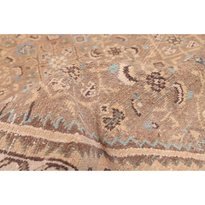 ECARPETGALLERY Hand-knotted Antalya Vintage Brown Wool Rug - 3'9 x 12'3