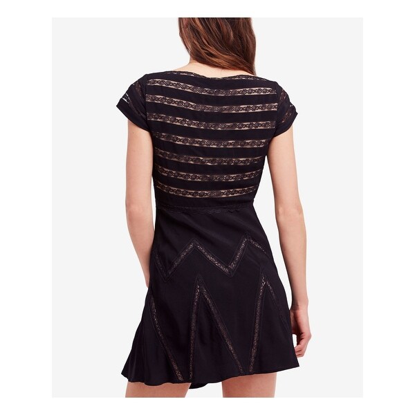 black short mini dress