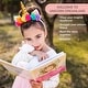 preview thumbnail 4 of 4, Magical Unicorn Gift Set, 3-Piece Set with Colorful Headband, Illustrated Storybook and a Unicorn Stuffed Animal - Multi
