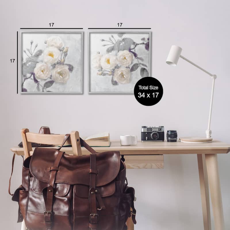 Stupell Country Blossoms Bundle Framed Giclee Art Design By Emily Ford (Set of 2)