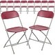 preview thumbnail 36 of 104, 10 Pack 650 lb. Capacity Premium Plastic Folding Chair