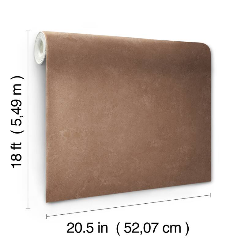 RoomMates Daphne Limewash Mocha Peel and Stick Wallpaper