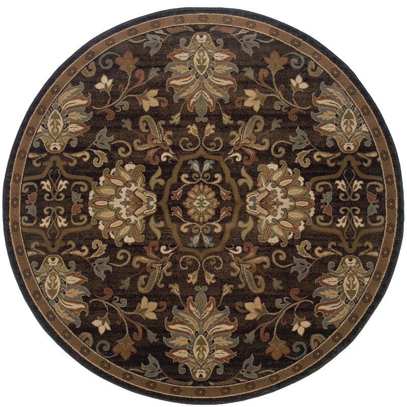 Style Haven Hearthstone Traditional Area Rug-- - 7'8" Round - Round