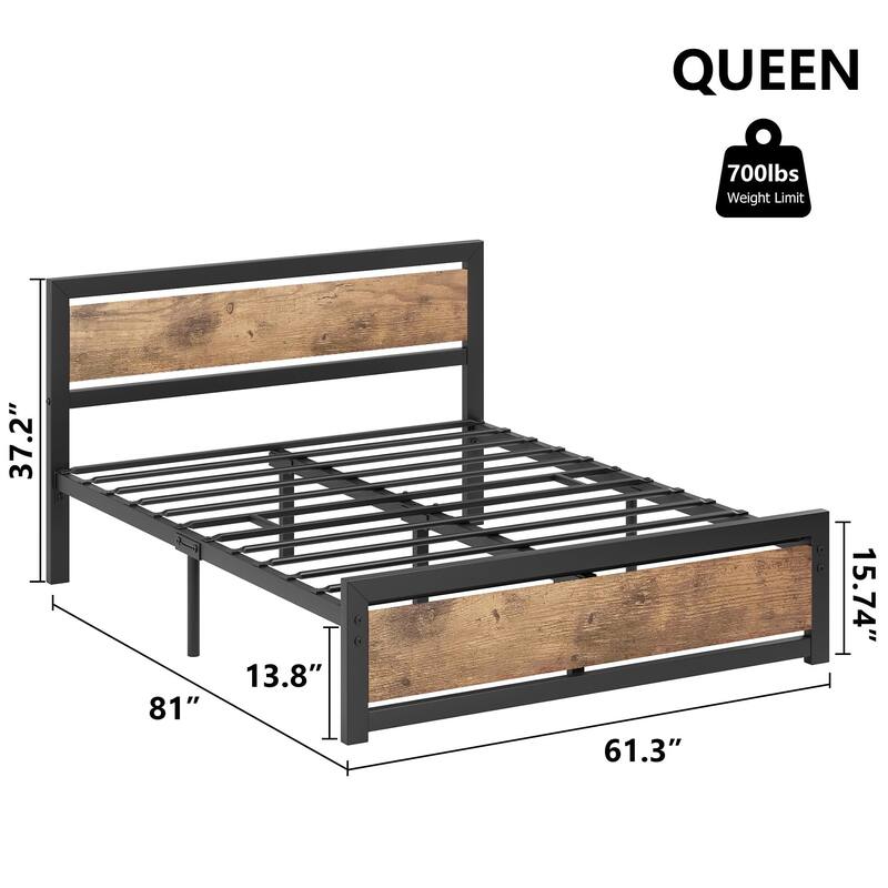 Queen Size Bed Frame Platform