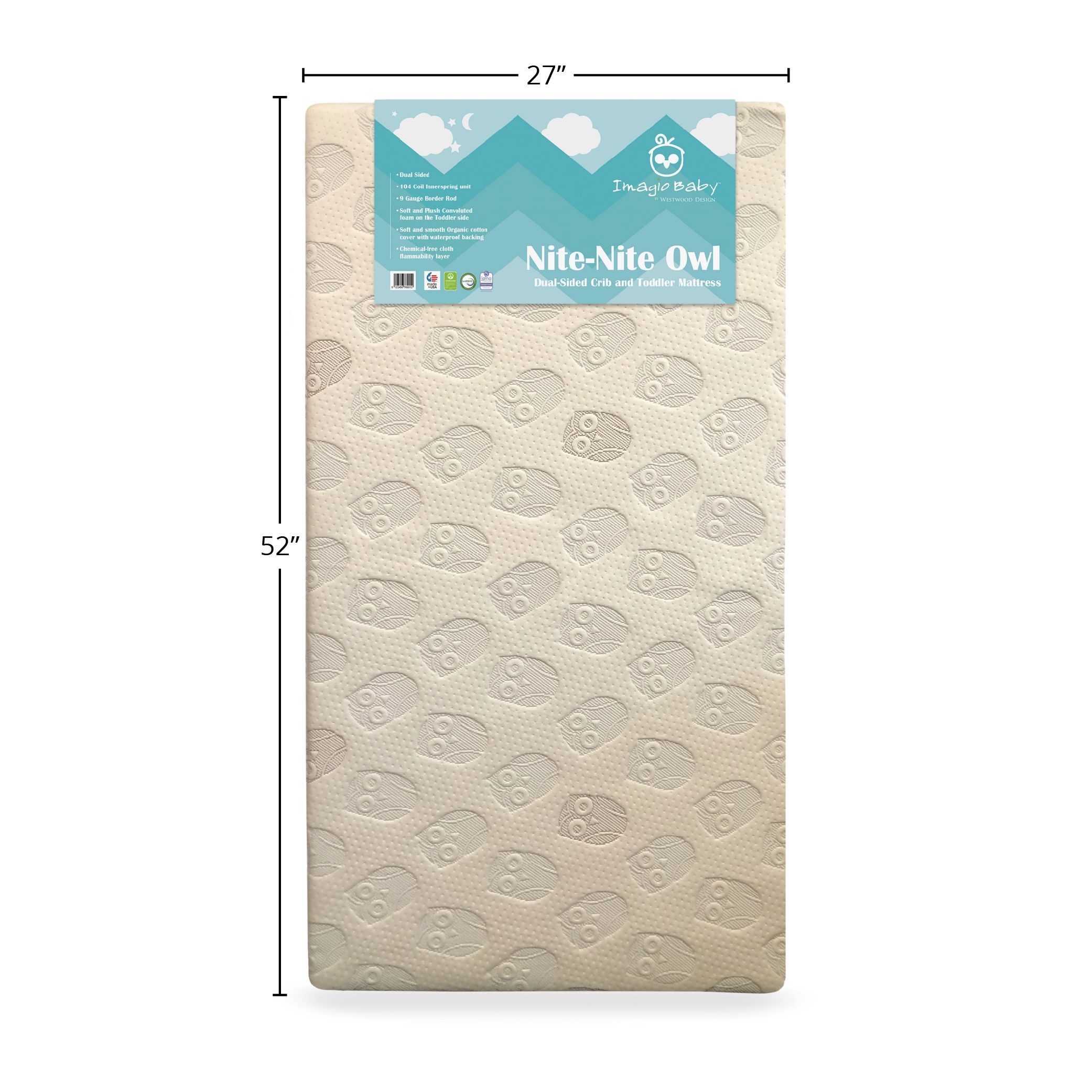 Mattress Nite Nite 52 Wide Dual Sided Crib Mattress Cream On Sale Bed Bath Beyond 39307599
