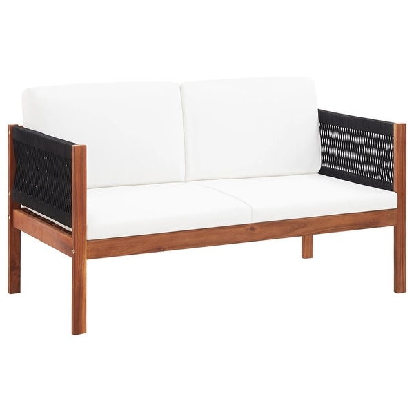 Shop vidaXL Garden Sofa 2-Seater Solid Acacia Wood ... Shop vidaXL Garden Sofa 2-Seater Solid Acacia Wood ... on Safavieh Ransin id=97730