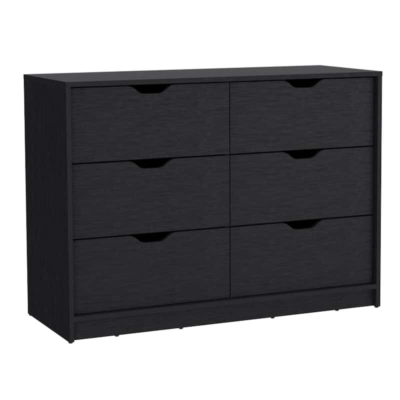 Bennett 2 Piece Bedroom Set, Nightstand + Dresser,The curio features six ample drawers