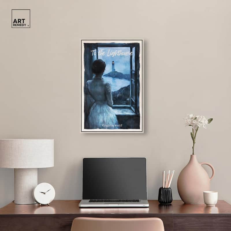 To the Lighthouse Canvas by Art Remedy