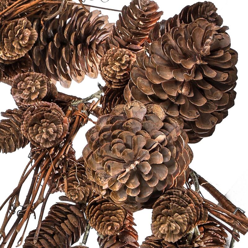 48"Plastic Natural Look Mix Cone Twig Garland