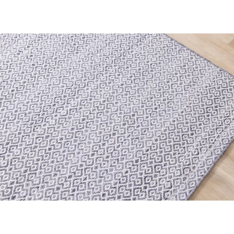 Grey Cream French Country Recycled Area Rug