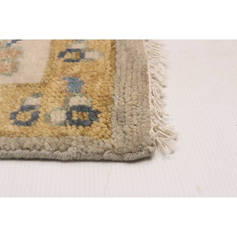 ECARPETGALLERY Hand-knotted Jules Serapi Light Grey Wool Rug - 10'2 x 14'0