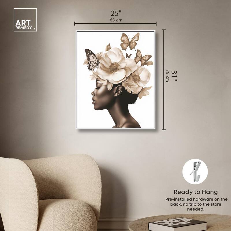 In Her Thoughts I Canvas by Art Remedy