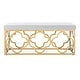 preview thumbnail 24 of 27, SAFAVIEH Fleur Moroccan Glam Velvet Rectangle Bench - 44.5" x 16.5" x 19"