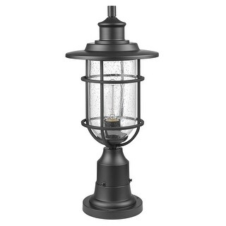 Turner 1-Light Black Outdoor Lamp Post Light Fixture - one size