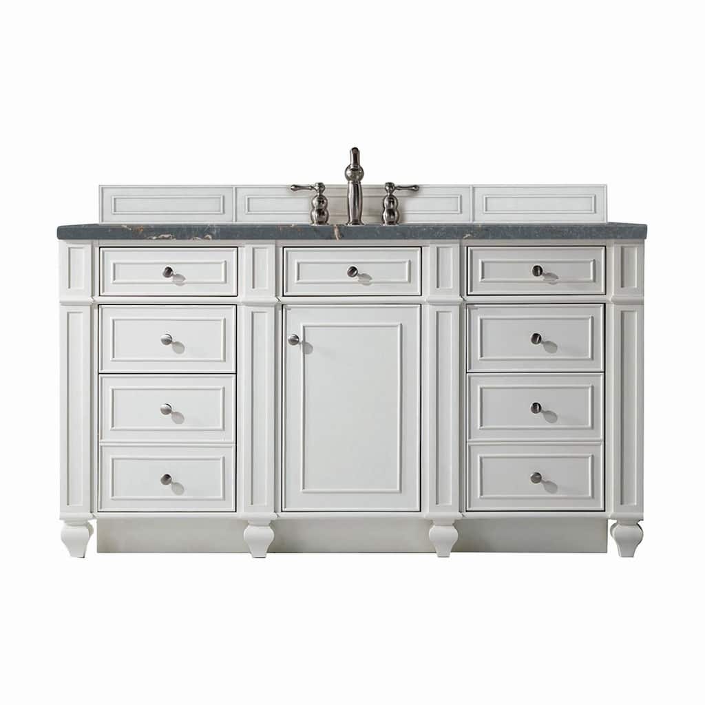 James Martin Vanities 157-V60S-3PBL Bristol 60" Single Basin Walnut