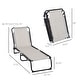 preview thumbnail 21 of 34, Outsunny Folding Chaise Lounge Chair Portable Lightweight Reclining Garden Sun Lounger with 4-Position Adjustable Backrest