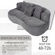 preview thumbnail 62 of 93, Lazy Bean Bag Sofa - High Back Lounger Chair for Adults & Kids, Soft Indoor for Relaxing