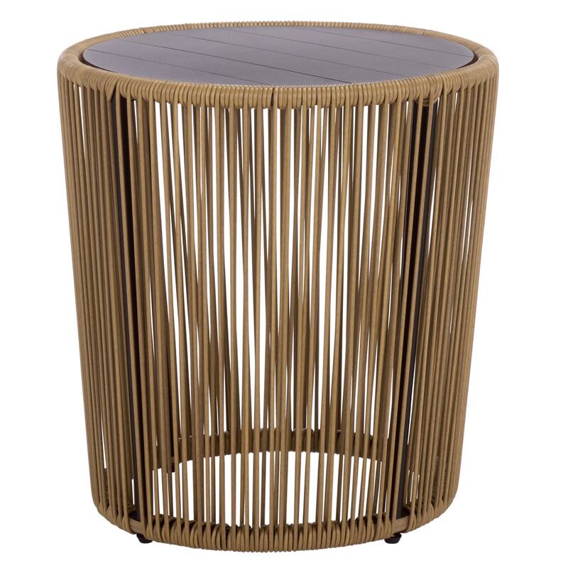 SAFAVIEH Outdoor Patio Furniture Otto Rattan 3-Piece Set - 27"W x 30"D x 31"H