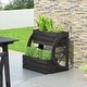 preview thumbnail 1 of 7, Soledad Outdoor Planter by Christopher Knight Home Dark Grey
