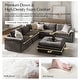 preview thumbnail 5 of 14, Fabiana 88"W Oversized 3 Piece Down Blend Modular Cloud Sleeper Sofa with Removable Cushion Cover By HULALA HOME