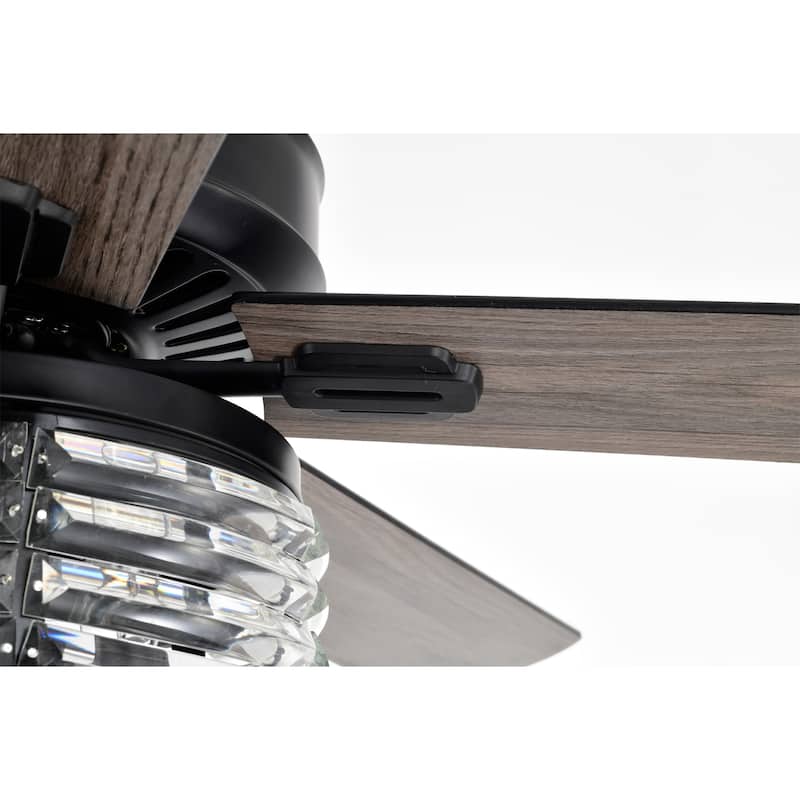 Themar 26 Inch Mid-century Modern Style Lighted Ceiling Fan with Remote