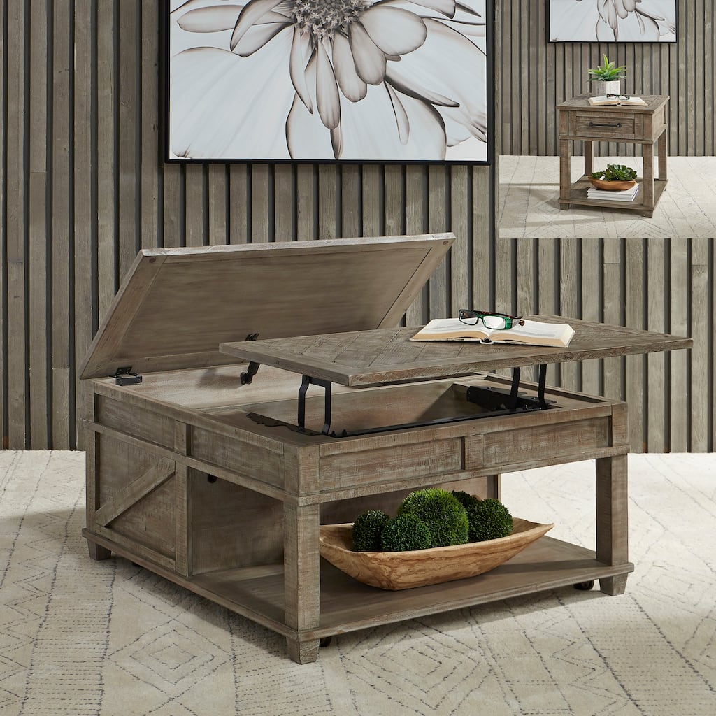 Parkland Falls Weathered Taupe Opt 3 Piece Set