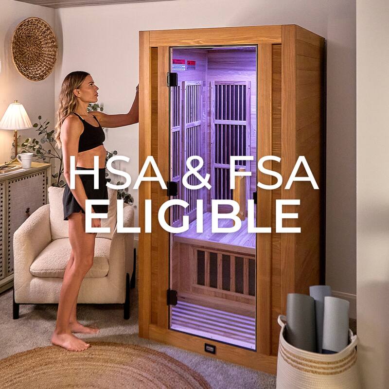 Backyard Discovery Rylan 1-Person Infrared Sauna, Red Light Therapy