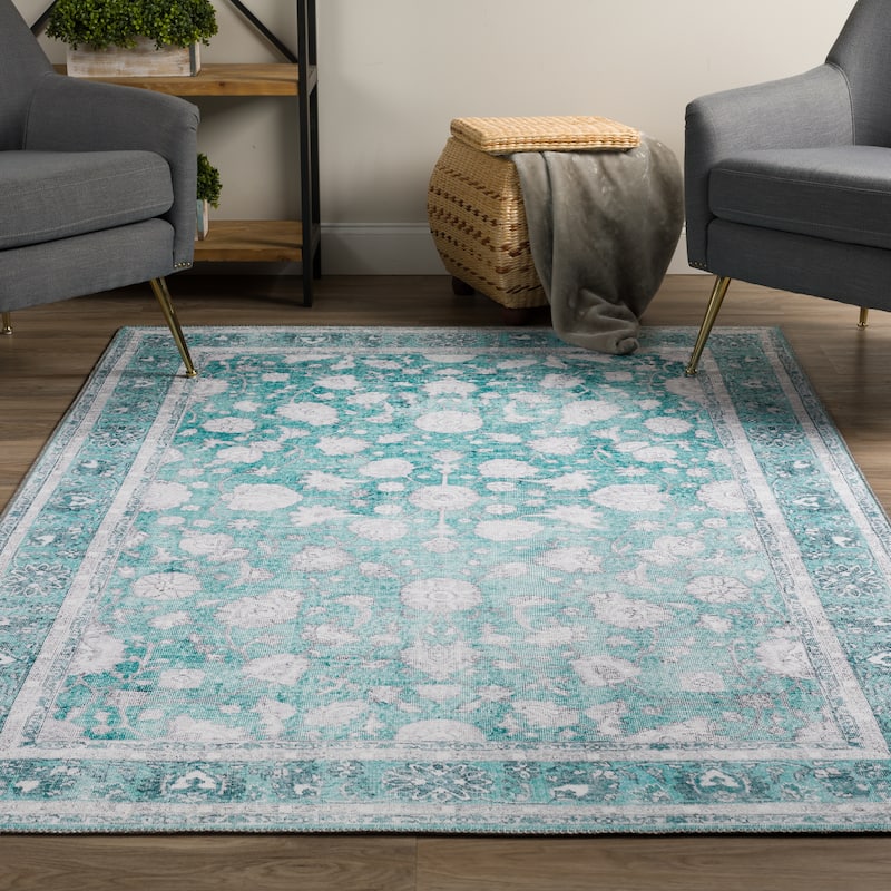 Addison Kensington Casual Vintage Non-skid Area Rug