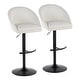 preview thumbnail 4 of 84, Porch & Den Livesey High Back Adjustable Bar Stool with Rounded T Footrest (Set of 2)