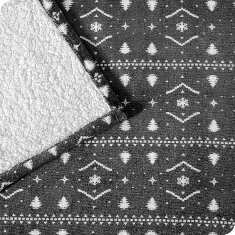 Bare Home Sherpa Fleece Blanket - Reversible Plush Bed Blanket