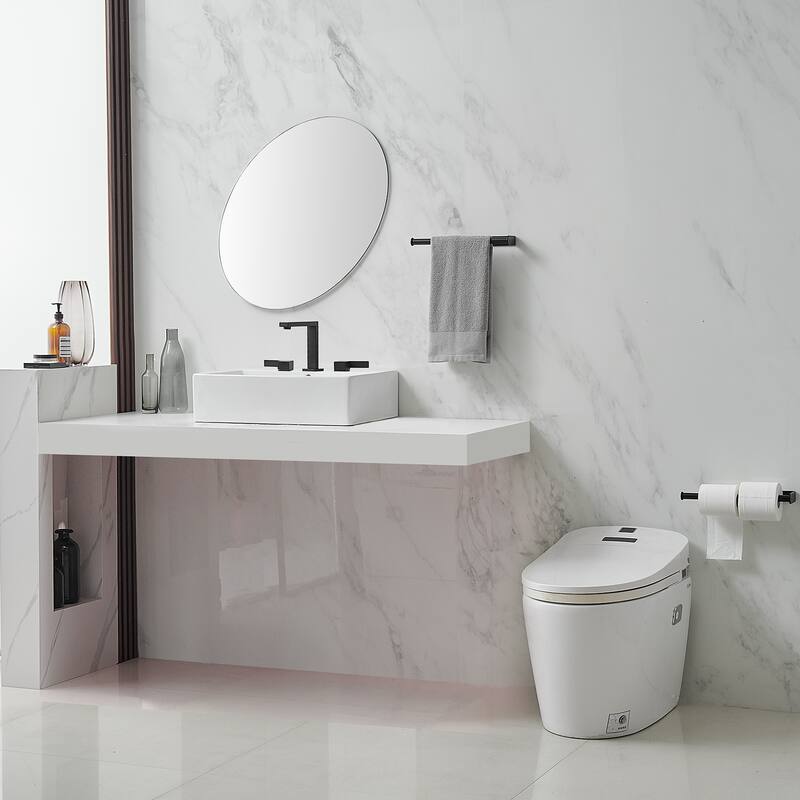 8 in. Widespread Bathroom Faucet Two Handle 3 Holes High-Arc Spout With Drain Assembly