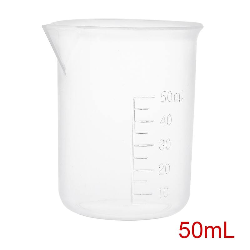 6pcs Measuring Cup Labs PP Plastic Graduated Beakers - 50ml