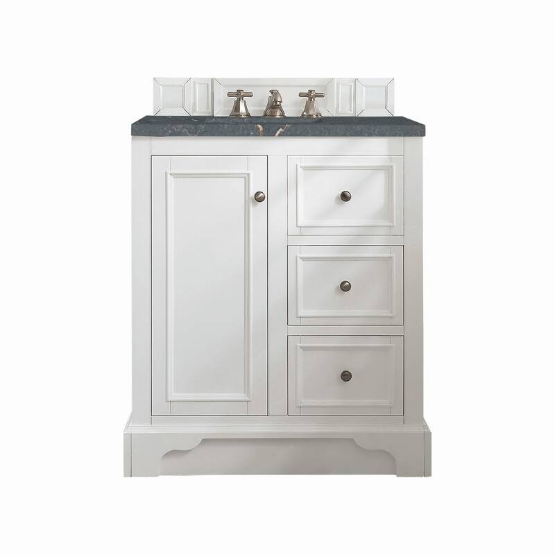 James Martin Vanities 825-V30-3PBL De Soto 32" Single Basin Poplar - Bright White - Painted