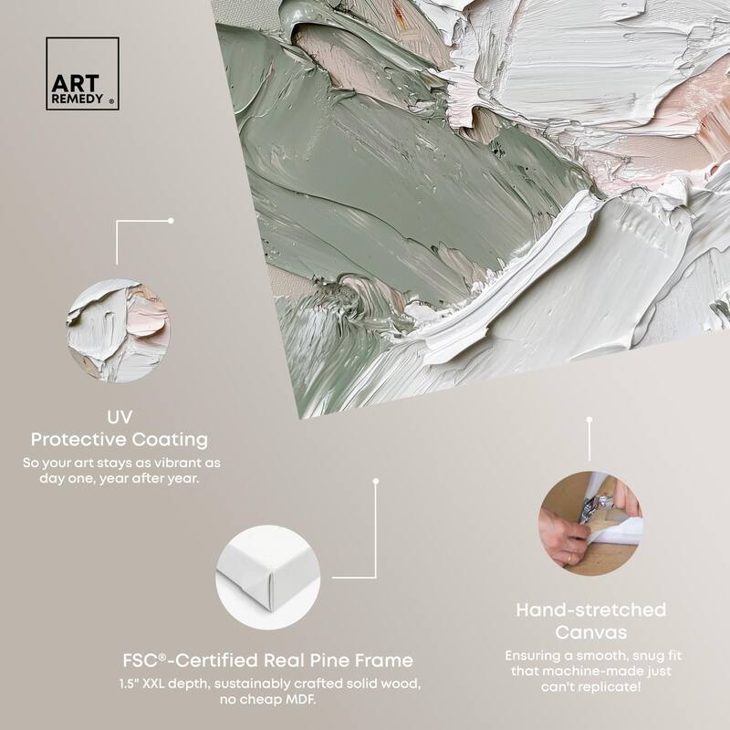 Creamy Contours I Canvas by Art Remedy, Gallery Wrapped