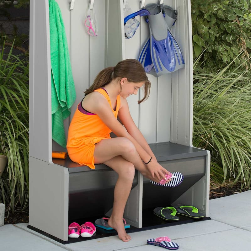 Lifetime Home and Garage Grey Plastic Storage Locker